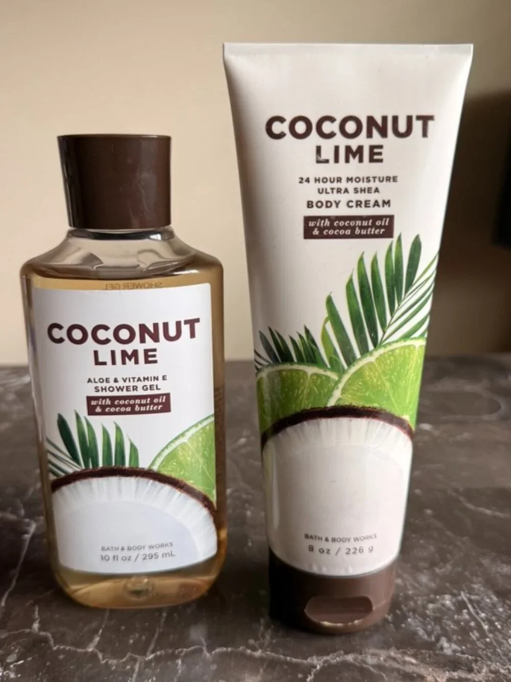 Bath and body works - COCONUT LIME BODY WASH & CREAM - RARE AND DISCONTINUED